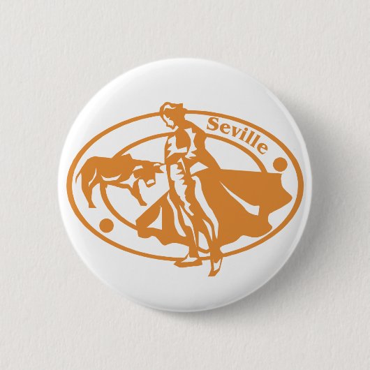 Seville Stamp Ronde Button 5,7 Cm (Voorkant)