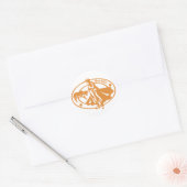 Seville Stamp Ronde Sticker (Envelop)