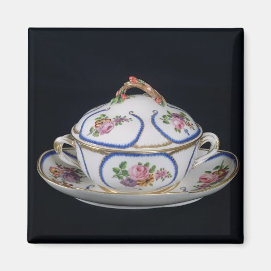 Sevres bowl en bord, 1764 magneet (Voorkant)