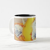 Sevres Broc Roussel ewer en bekken Tweekleurige Koffiemok (Voorkant links)