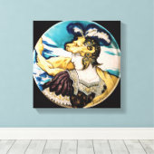 Sevres-gerecht, na Giulio Romano Canvas Afdruk (Insitu (Houten vloer))