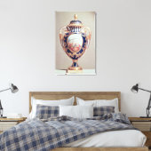 Sevres vase, midden 18e eeuw canvas afdruk (Insitu (Slaapkamer))