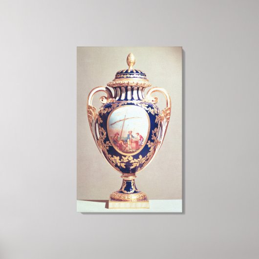 Sevres vase, midden 18e eeuw canvas afdruk (Voorkant)