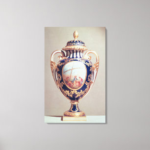 Sevres vase, midden 18e eeuw canvas afdruk