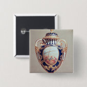 Sevres vase, midden 18e eeuw vierkante button 5,1 cm (Voorkant /achterkant)