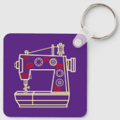 Sew and Sew vertelde me dat je van naaien houdt Sleutelhanger (Achterkant)