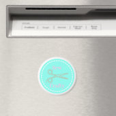 Sew Crafty Pastel Pink Grey Aqua Magneet (Insitu (Vaatwasser))