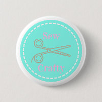 Sew Crafty Pastel Pink Grey Aqua