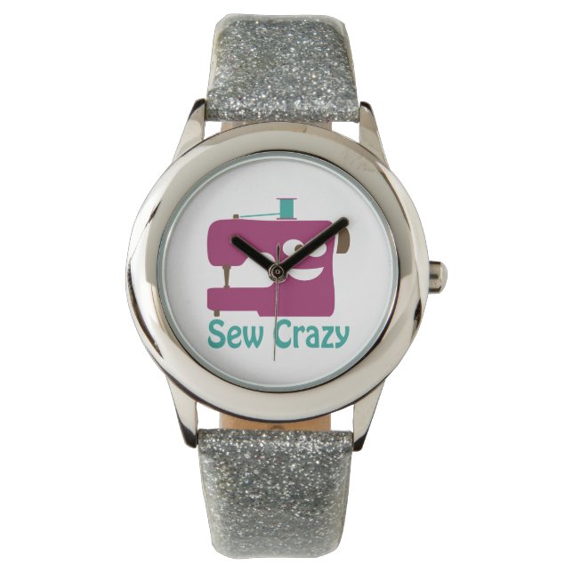 Sew Crazy Horloge (Voorkant)