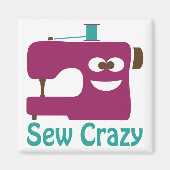 Sew Crazy Magneet (Voorkant)