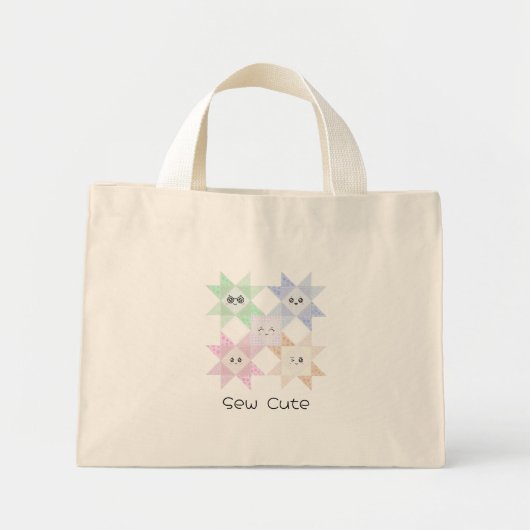Sew Cute boodschappentas Mini Tote Bag (Voorkant)