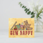 Sew Happy Briefkaart (Staand voorkant)