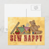 Sew Happy Briefkaart (Voorkant / Achterkant)