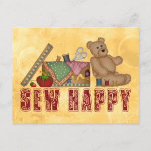 Sew Happy Briefkaart