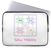 Sew Happy laptop tas