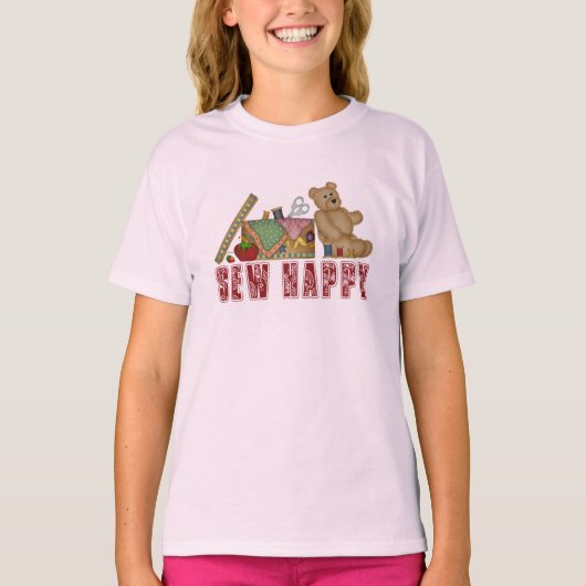 Sew Happy T-shirt (Voorkant)