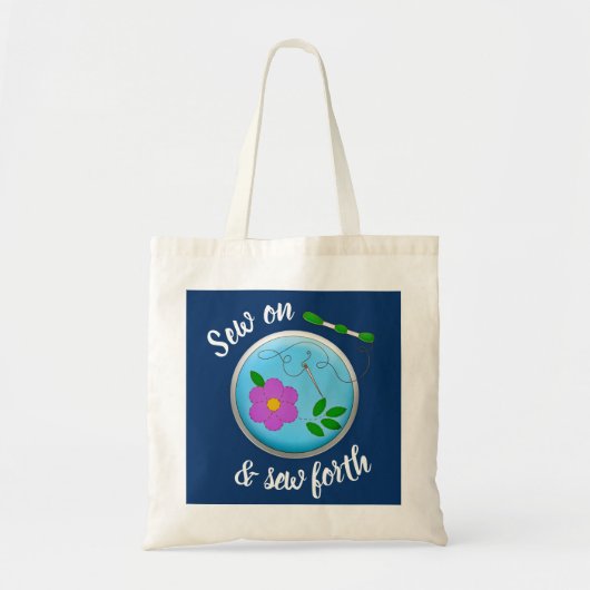 Sew on and Sew Forth Embroidery Picture Tote Bag (Voorkant)