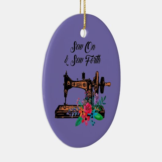 Sew on and Sew Forth Keramisch Ornament (Rechts)