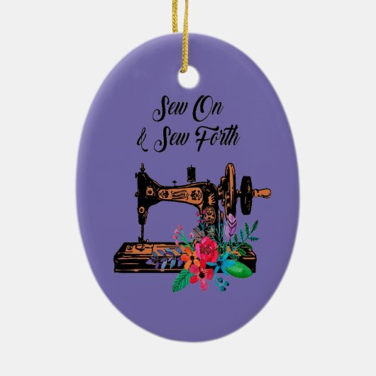 Sew on and Sew Forth Keramisch Ornament (Achterkant)