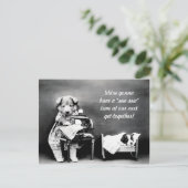 "Sew-Sew"-tijd  briefkaart (Staand voorkant)