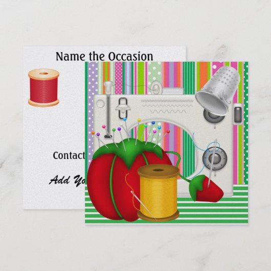 Sew So Pretty Invices SRF Kaart (Voorkant / Achterkant)