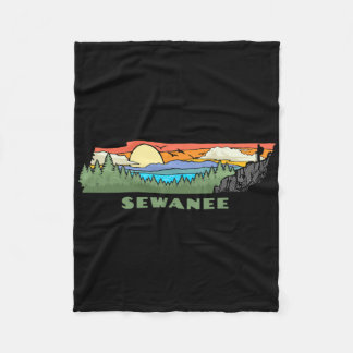 Sewanee Tennessee Nature Outdoor Hiking Retro  Fleece Deken