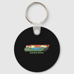 Sewanee Tennessee Natuur Buiten Wandelen Retro Sleutelhanger