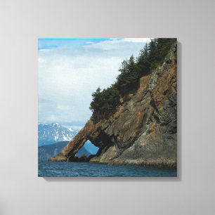 Seward Alaska Harbour - Een fijne Art-printer Canvas Afdruk
