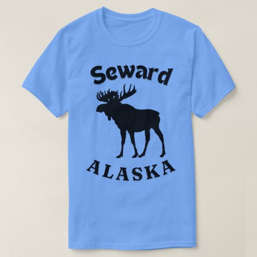 Seward Alaska Moose T-shirt (Design voorkant)