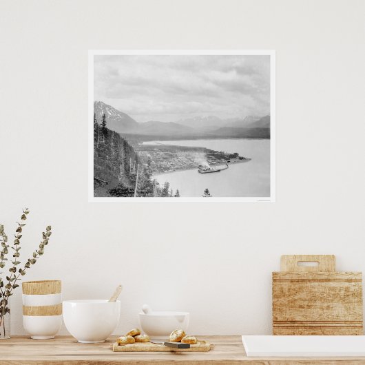 Seward, Alaska Panorama 1918 Poster (Keuken)