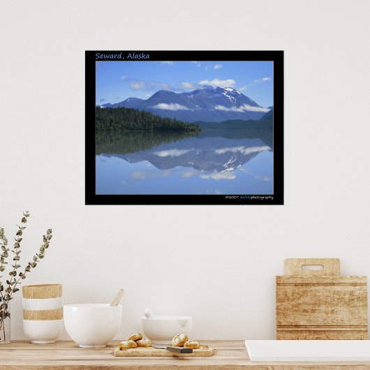 Seward, Alaska - Reflection #001 Poster (Keuken)