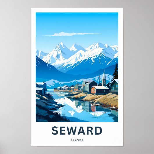 Seward Alaska Reisprint Poster (Voorkant)