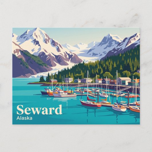 Seward, Alaska VS Briefkaart (Voorkant)
