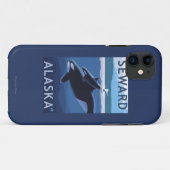 Seward, AlaskaOrca en Calf Scene Case-Mate iPhone Case (Achterkant (horizontaal))