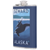 Seward, AlaskaOrca en Calf Scene Heupfles (Links)