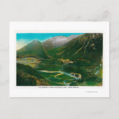 Seward, beroemde Spoorweg Loop Alaska Briefkaart (Voorkant)