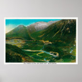 Seward, beroemde Spoorweg Loop Alaska Poster (Voorkant)