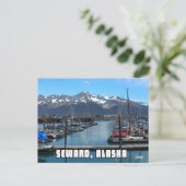 Seward Boat Harbour 2 - Briefkaart (Staand voorkant)