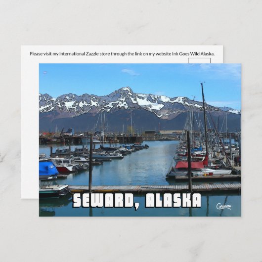 Seward Boat Harbour 2 - Briefkaart (Voorkant / Achterkant)