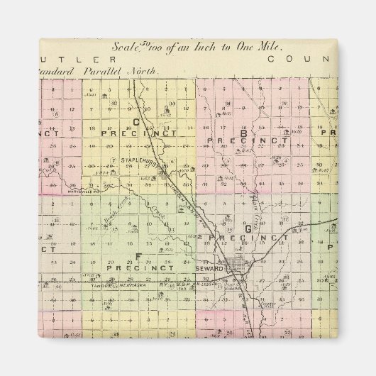 Seward County, Nebraska Magneet (Voorkant)
