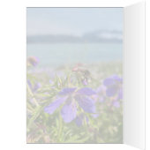 Seward Geranium - 5" x 7" Art Kaart (Binnen (Links))