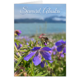 Seward Geranium - 5" x 7" Art Kaart