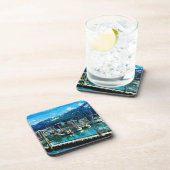 Seward Harbour Alaska Abstract Impressionisme Drankjes Onderzetter (Rechterzijde)