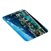 Seward Harbour Alaska Abstract Impressionisme Magneet (Rechterzijde)