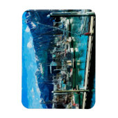 Seward Harbour Alaska Abstract Impressionisme Magneet (Verticaal)