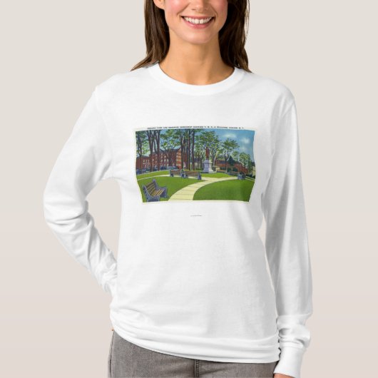 Seward Park Memorial Monument Uitzicht van YMCA T-shirt (Voorkant)