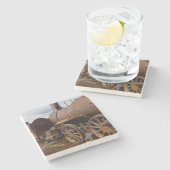 Seward Peninsula, Alaska, Train to Nowhere Stenen Onderzetter (Zijkant)