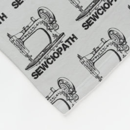 Sewciopath Antique Sewing Machine Fun Fleece Deken