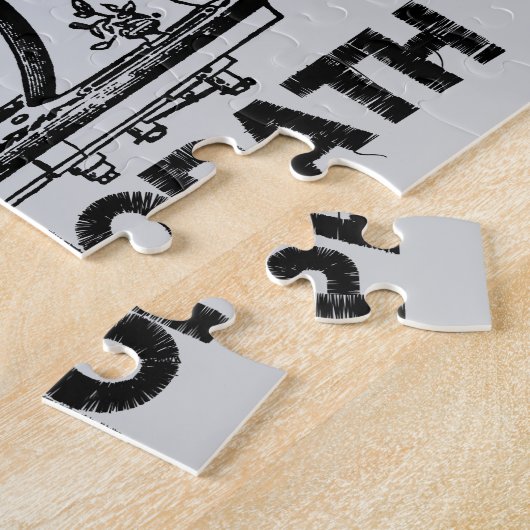 Sewciopath Antique Sewing Machine Fun Legpuzzel (Zijkant)