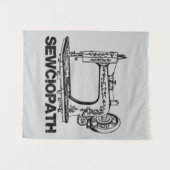 Sewciopath Antique Sewing Machine Fun Wandkleed (Voorkant (horizontaal))